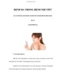 BỆNH DA TRONG BỆNH NỘI TIẾT (CUTANEOUS MANIFESTATIONS OF ENDOCRINE DISEASES) (Kỳ 3)