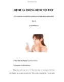 BỆNH DA TRONG BỆNH NỘI TIẾT (CUTANEOUS MANIFESTATIONS OF ENDOCRINE DISEASES) (Kỳ 4)