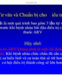 Bài giảng điều trị HIV : Tuân thủ điều trị part 8