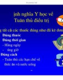 Bài giảng điều trị HIV : Tuân thủ điều trị part 2