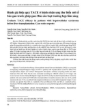 Đánh giá hiệu quả TACE ở bệnh nhân ung thư biểu mô tế bào gan trước ghép gan: Báo cáo loạt trường hợp lâm sàng