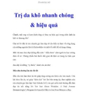 Trị da khô nhanh chóng & hiệu quả