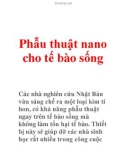 Phẫu thuật nano cho tế bào sống