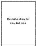 Điều trị hội chứng đại tràng kích thích