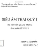 Siêu âm thai quý 1