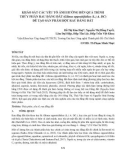 Khảo sát các yếu tố ảnh hưởng đến quá trình thủy phân rau đắng đất (Glinus oppositifolius (L.) A. DC) để tạo sản phẩm bột rau đắng đất