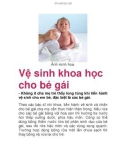 Vệ sinh khoa học cho bé gái