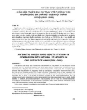 Chăm sóc trước sinh tại trạm y tế phường theo chuẩn quốc gia của một quận nội thành Hà Nội (2006-2008)