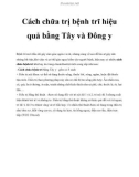 Cách chữa trị bệnh trĩ hiệu quả bằng Tây và Đông y