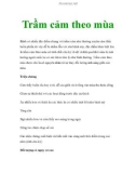 Trầm cảm theo mùa