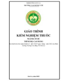 Giáo trình Kiểm nghiệm thuốc (Ngành: Dược - Cao đẳng) - Trường Cao đẳng Y tế Sơn La