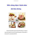 Biến chứng thận ở bệnh nhân đái tháo đường