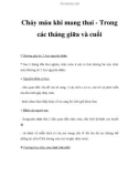 Chảy máu khi mang thai - Trong các tháng giữa và cuối