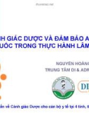 Bài giảng Cảnh giác Dược và đảm bảo an toàn thuốc trong thực hành lâm sàng