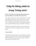 Giúp bé thông minh từ trong 'trứng nước'