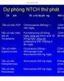 Bài giảng điều trị HIV : Dự phòng các bệnh nhiễm trùng cơ hội cho người nhiễm HIV/AIDS part 6