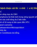 Bài giảng điều trị HIV : Hội chứng phục hồi miễn dịch part 3