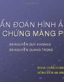 Chuẩn đoán hình ảnh hội chứng màng phổi