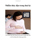 Nhiễm thủy đậu trong thai kỳ