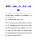 Triệu chứng của bệnh thủy đậu