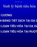 Bài giảng bộ môn Sinh lý bệnh: Sinh lý bệnh tiêu hóa