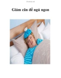 Giảm cân để ngủ ngon