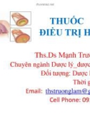 Bài giảng Thuốc điều trị hen - ThS.DS Mạnh Trường Lâm