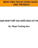 Bài giảng Loạn nhịp thất sau nhồi máu cơ tim