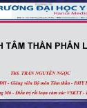 Bài giảng Bệnh tâm thần phân liệt - ThS. Trần Nguyễn Ngọc