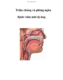 Triệu chứng và phòng ngừa bệnh viêm mũi dị ứng