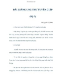 BÀI GIẢNG UNG THƯ TUYẾN GIÁP (Kỳ 2)