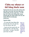 Chữa suy nhược cơ thể bằng thuốc nam