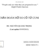 CHẨN ĐOÁN HỞ EO CỔ TỬ CUNG