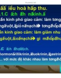 Bài giảng hấp thu các chất ở ruột non và chức năng gan part 5