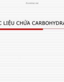 Bài giảng Dược liệu chứa carbohydrat