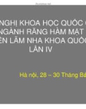 Bài giảng Ê buốt răng và cuộc chiến chống ê buốt - BS. Hoàng Tử Hùng