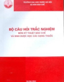 bộ câu hỏi trắc nghiệm môn kỹ thuật bào chế và sinh dược học các dạng thuốc: phần 1