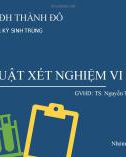 Bài thuyết trình Kỹ thuật xét nghiệm vi nấm