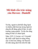 Mô hình cấu trúc màng của Davson - Danielli