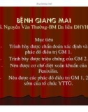 Bài giảng bệnh giang mai part 1