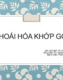 Bài giảng Thoái hóa khớp gối - BS.CKII. Đỗ Thị Kim Yến