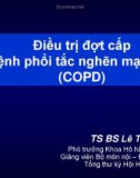 Bài giảng Điều trị đợt cấp bệnh phổi tắc nghẽn mạn tính - TS. BS. Lê Thượng Vũ