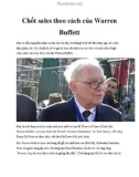 Chốt sales theo cách của Warren Buffett