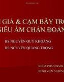 ẢNH GIẢ & CẠM BẪY TRONG SIÊU ÂM CHẨN ĐOÁN