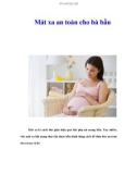 Mát xa an toàn cho bà bầu