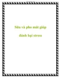 Sữa và pho mát giúp đánh bại stress