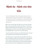 Bệnh da bệnh của tâm hồn