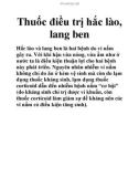 Thuốc điều trị hắc lào, lang ben