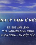 Bài giảng Bệnh lý thận ứ nước - TS. Bùi Văn Lệnh