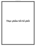 Thực phẩm bồi bổ phổi